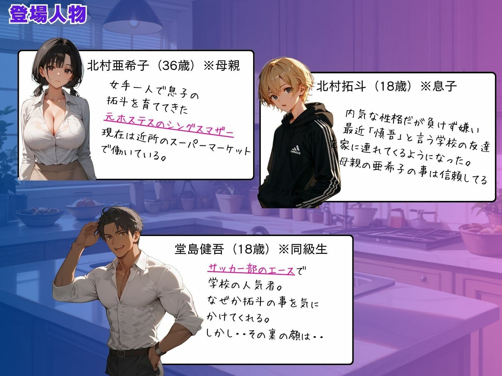僕の自慢の母さんが同級生に’アナル調教’されていた話。前編 サンプル画像 1