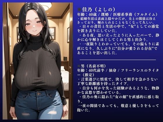 佳乃（40） 垂れ乳 人妻不倫SEX〜欲求不満爆発！「イクぅぅぅ！」〜 サンプル画像 2