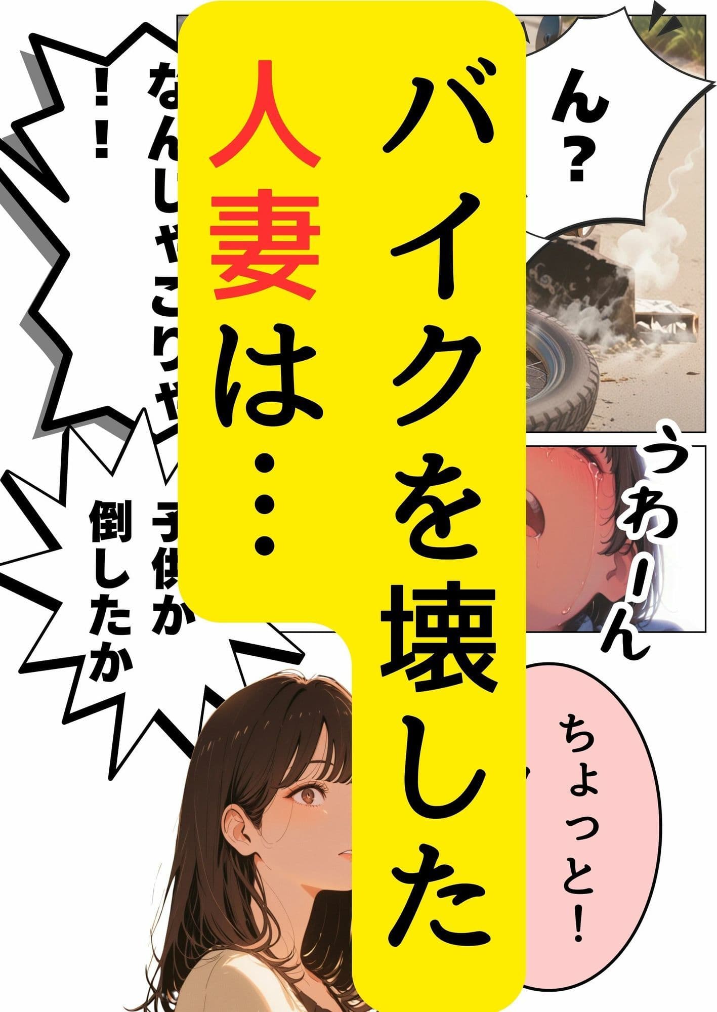 バイクを壊した人妻が弁償できないとどうなるか サンプル画像 2
