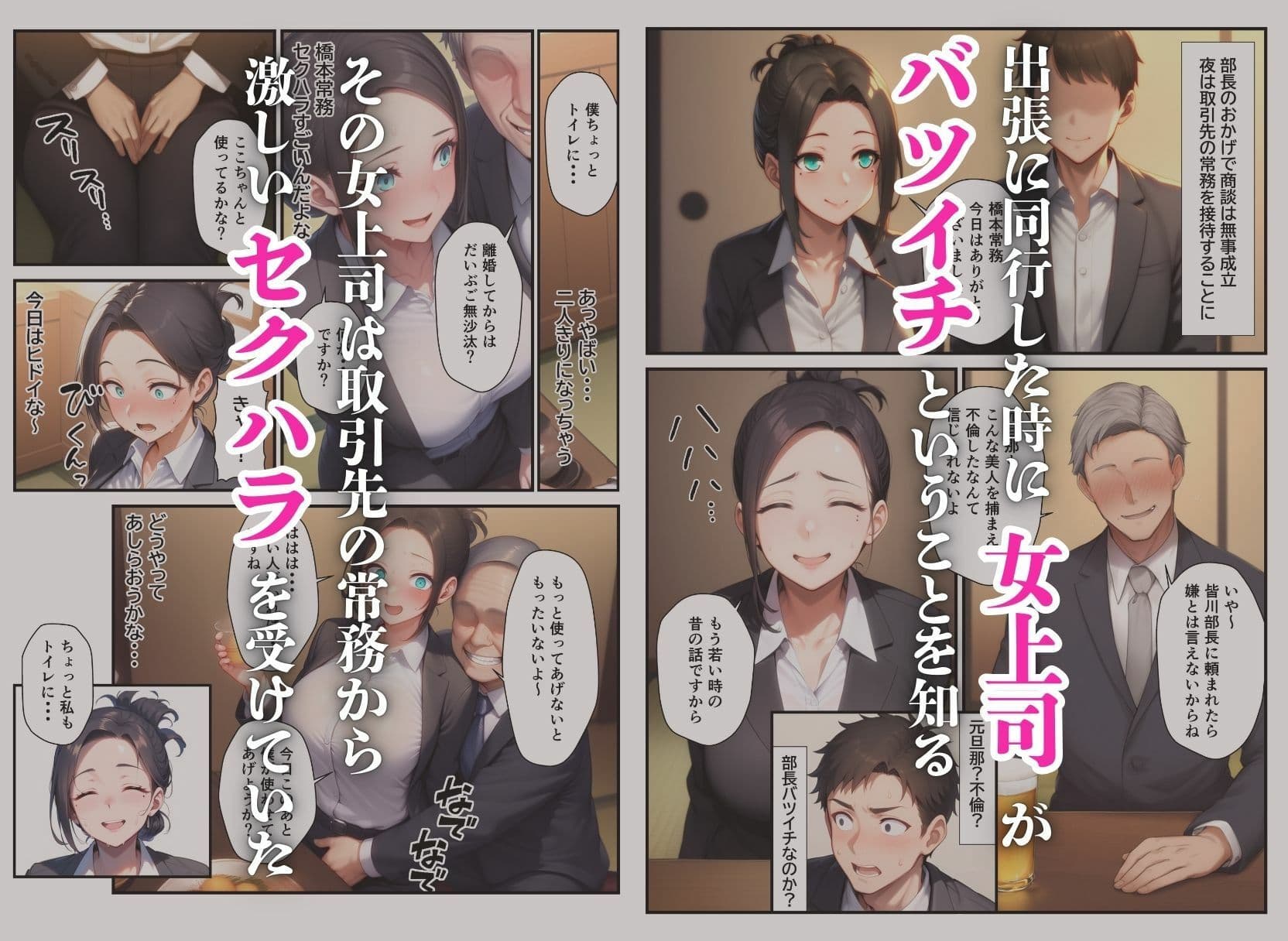 爆乳バツイチ女上司とあまあま孕ませエッチ サンプル画像 2