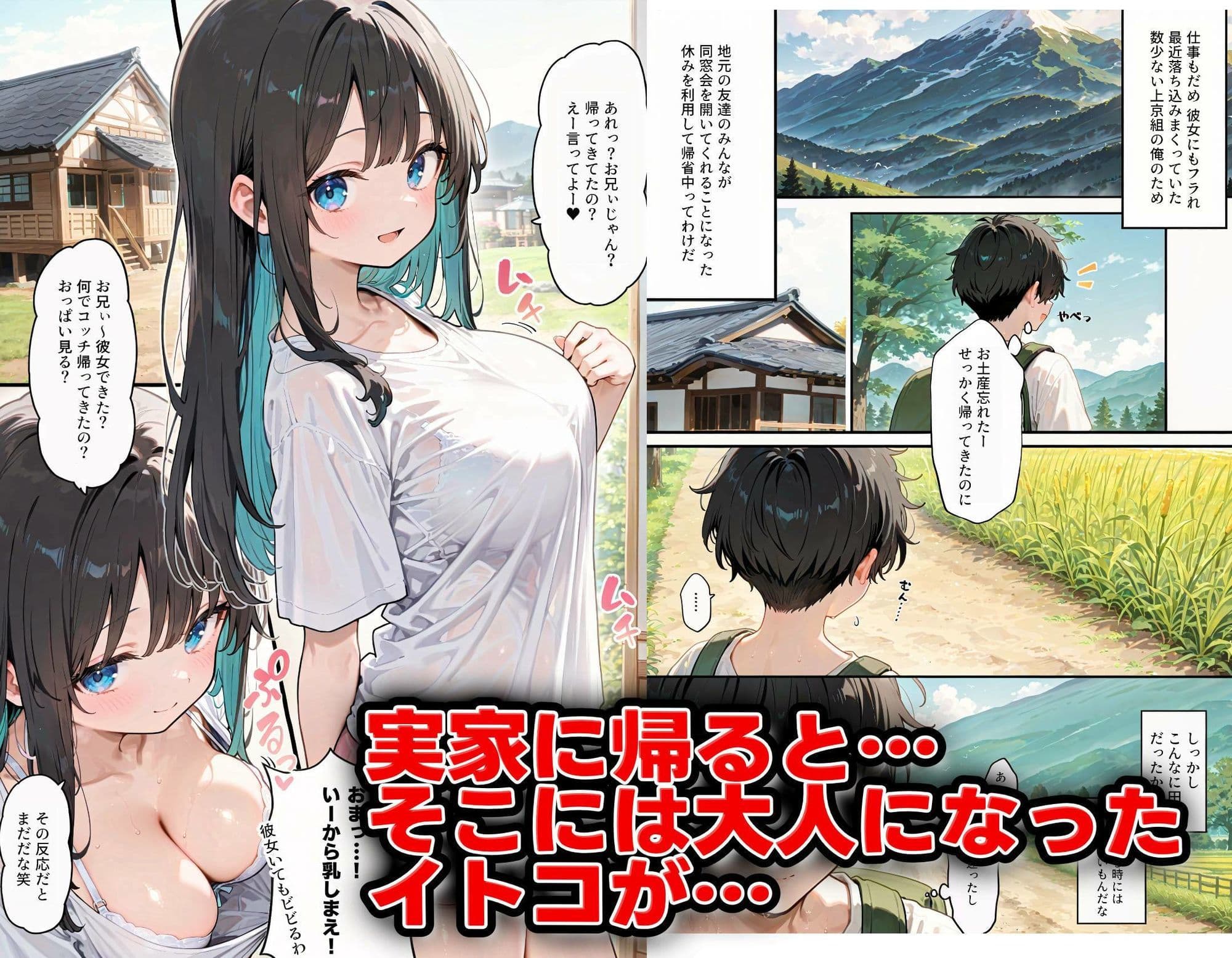 マセ◯キいとこ生ハメしすぎて実家から戻れない件 サンプル画像 1