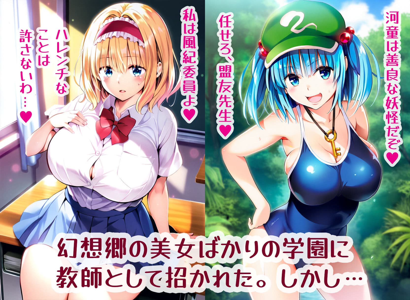 Hしまくって解決！？爆乳幻想学園の秘密 サンプル画像 1