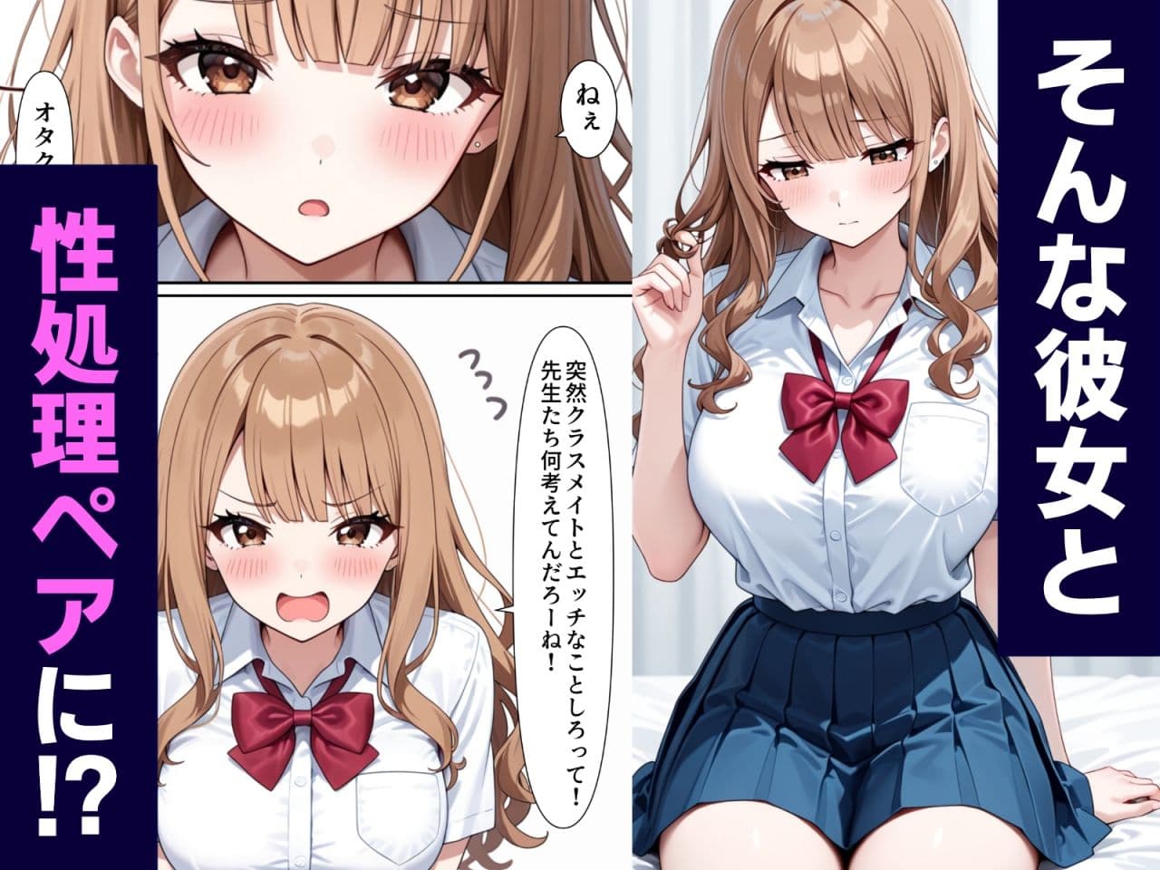 クラスの一軍ギャルと性処理ペアになれた話 サンプル画像 4