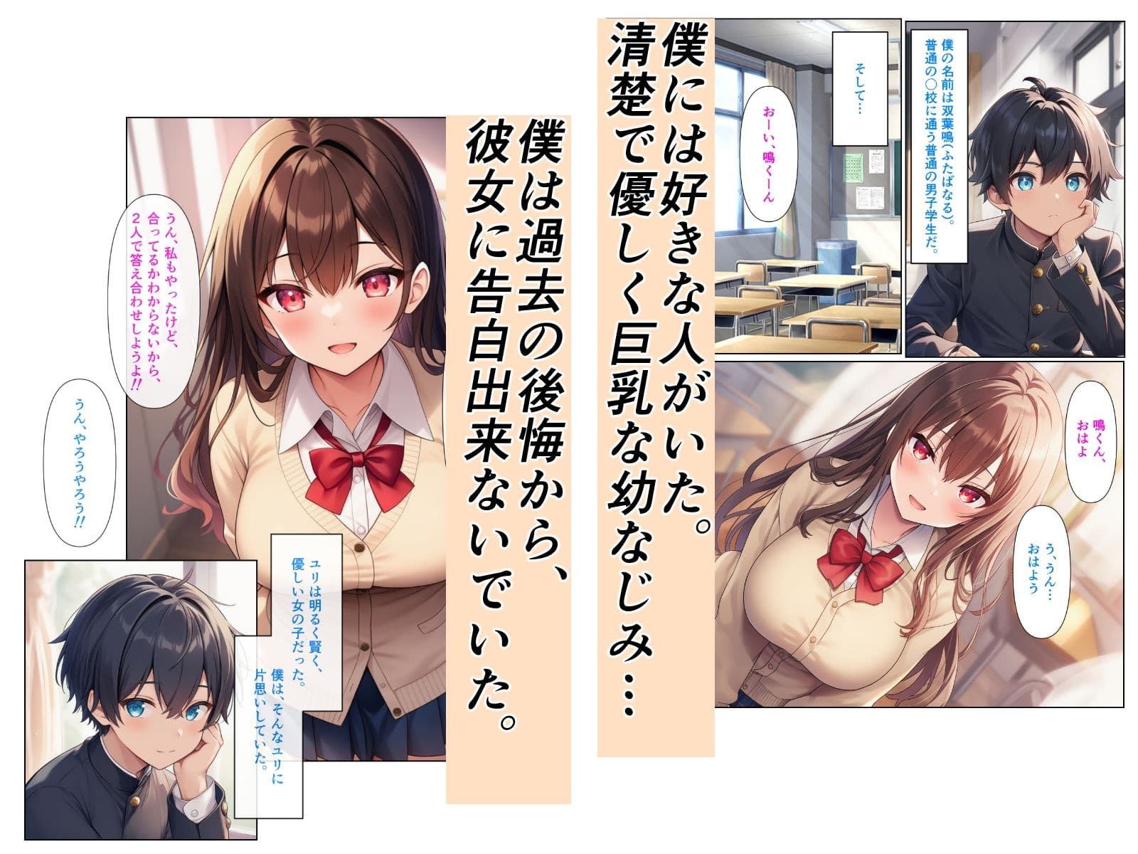 男の僕が女体化ふたなり美少女になったら、憧れの幼なじみに溺愛ラブラブエッチさせられた話 サンプル画像 2