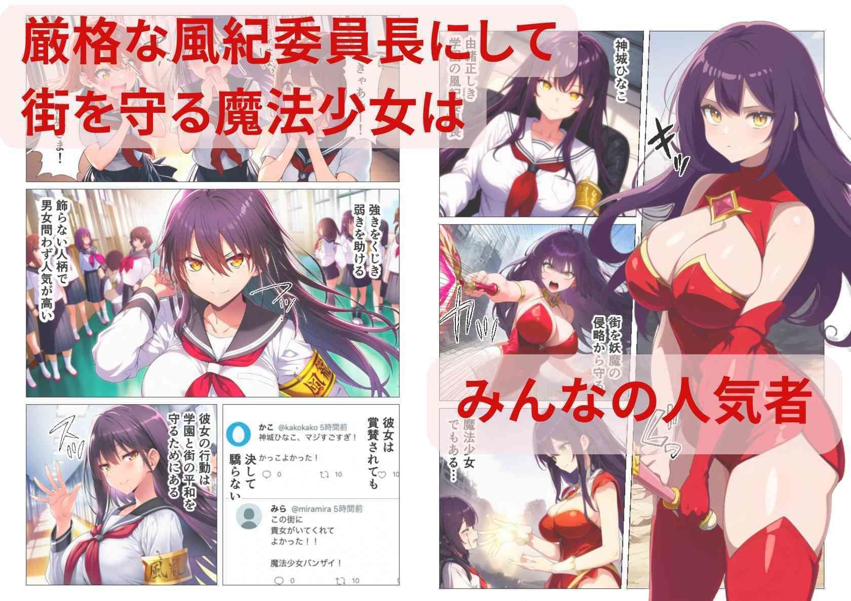 魔法少女、悪堕ち催淫配信！カメラの前で快楽調教される正義のヒロイン サンプル画像 1