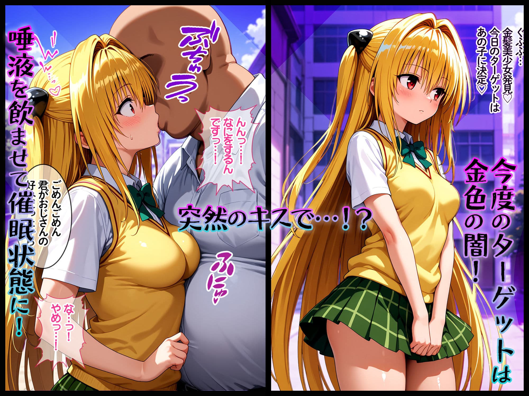 キスで催●！？変態おじさんに好き勝手されてヤミ完堕ち  〜前編〜 サンプル画像 1