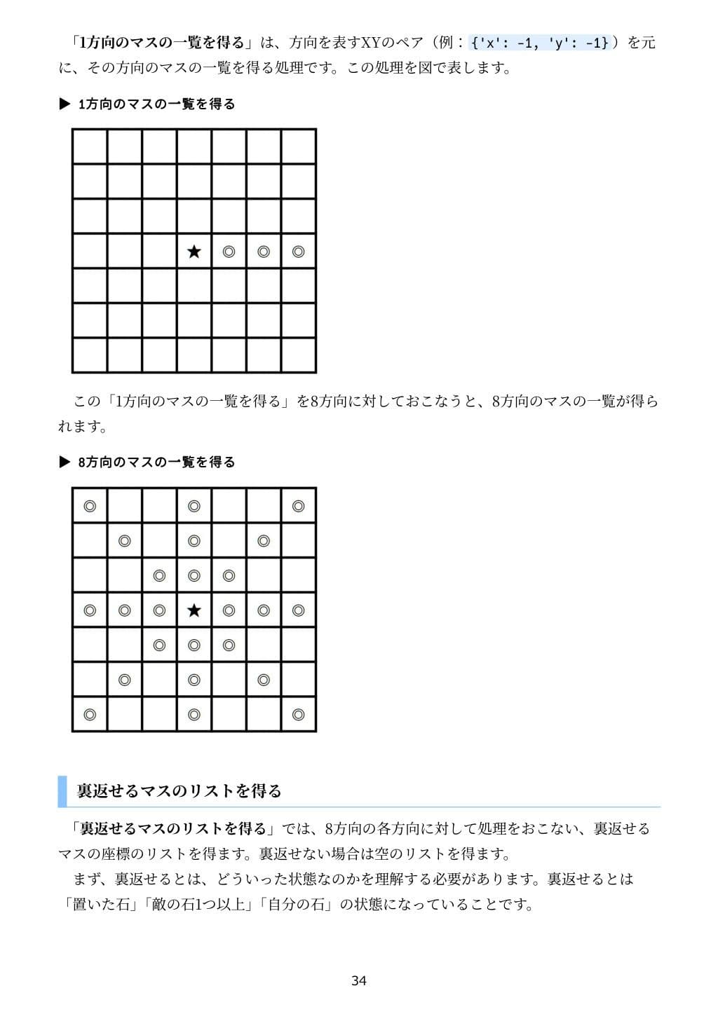 PythonでCUIとGUI両対応のリバーシをつくろう サンプル画像 8