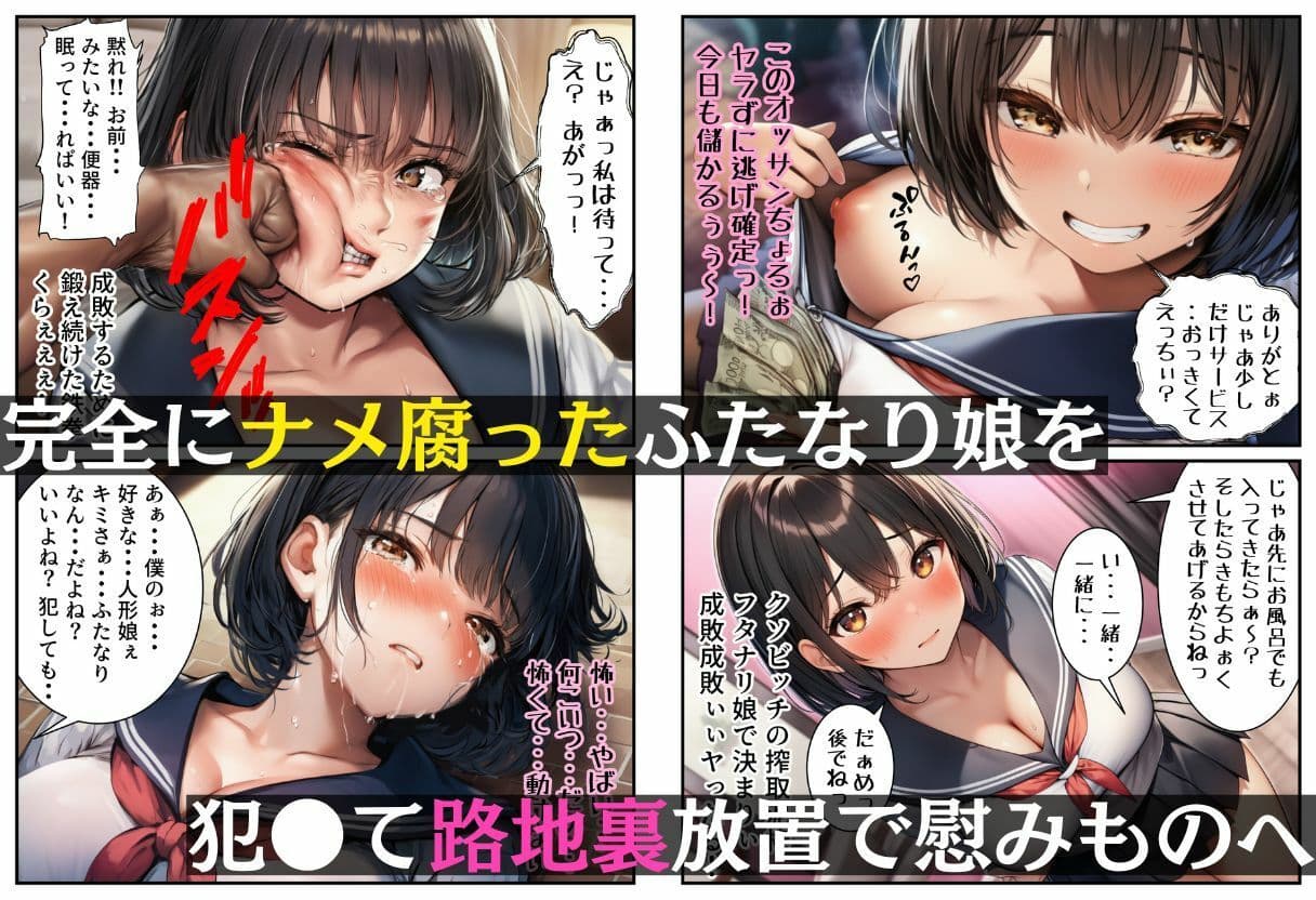 ナメてるふたなり娘をわからせて路地裏調教【18禁エロコミック】 サンプル画像 8