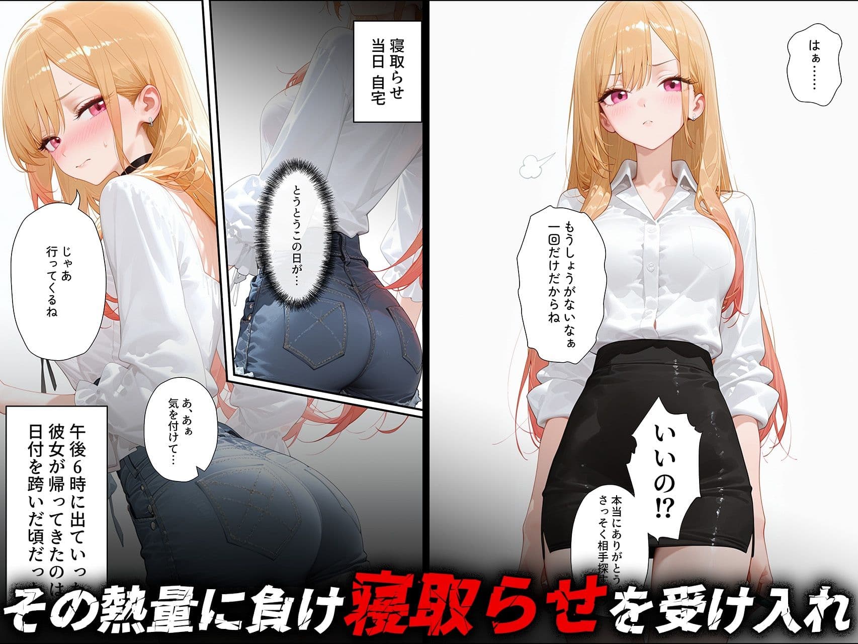 寝取らせ提案したら彼女との仲が親密になった話【喜多川◯夢】 サンプル画像 2