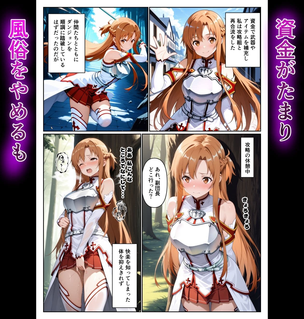 快楽に溺れて風俗堕ちしたアスナさん サンプル画像 4