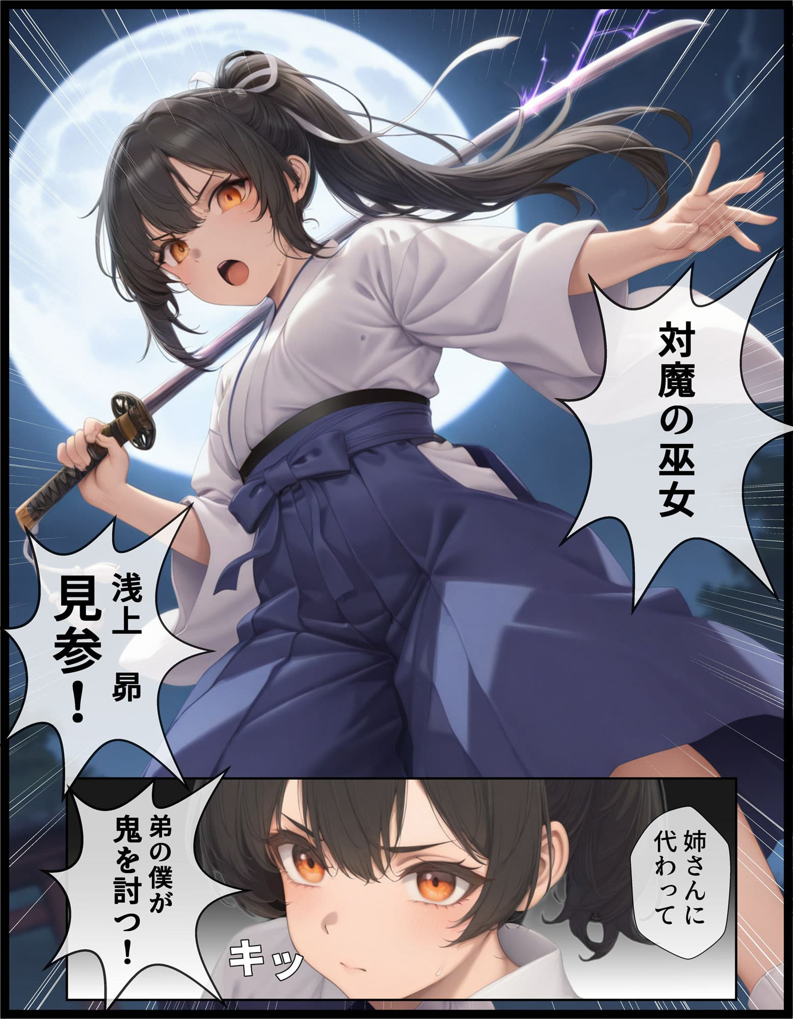 TSしてシたいこと〜姉の代わりに対魔の巫女となった弟鬼のチ〇ポに快楽堕ちしてしまう〜 サンプル画像 5