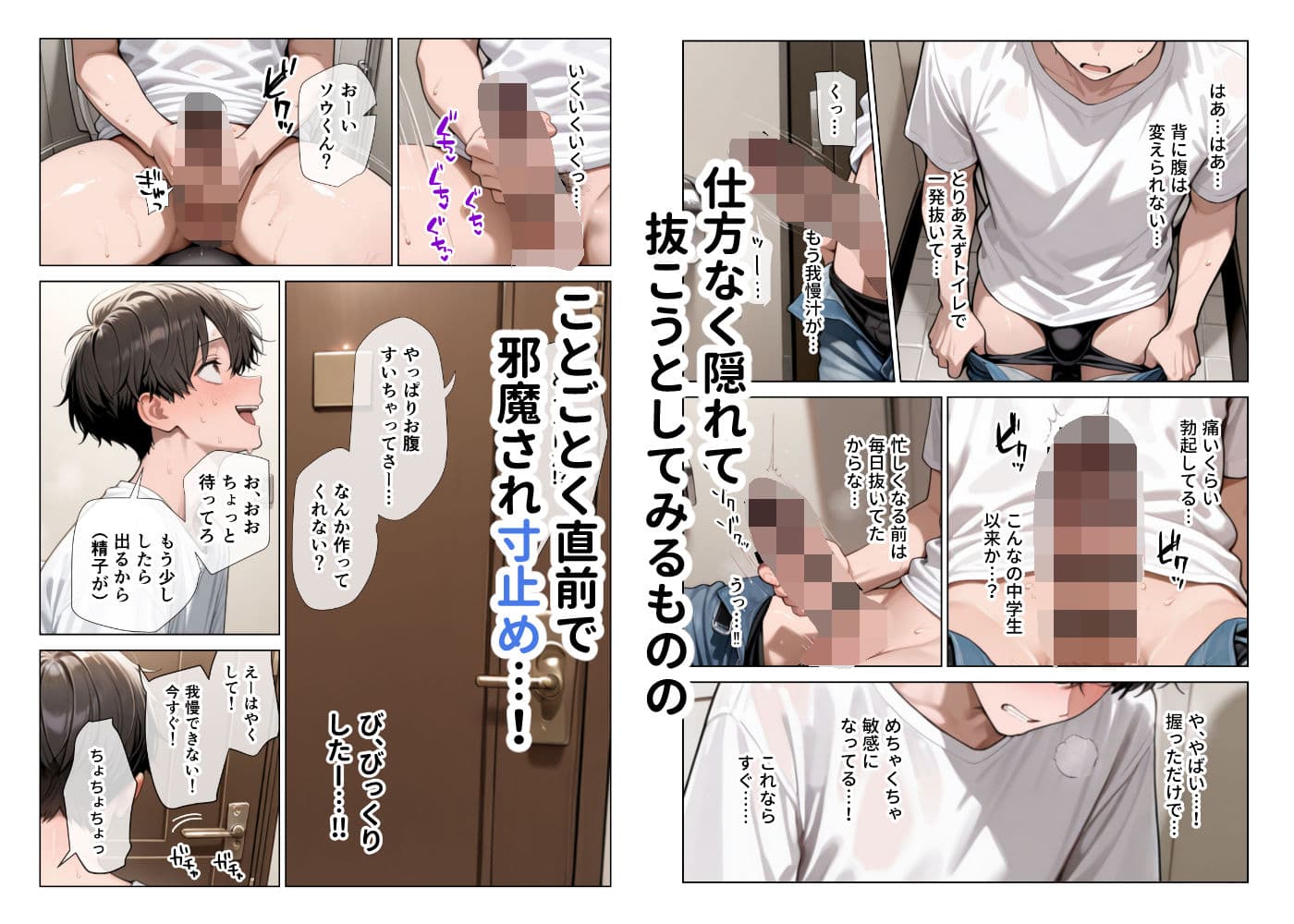 オナ禁チンポを寸止め手コキフェラでパンパンにしたあと高速杭打ち騎乗位で心情代弁しながら搾り取ってくる姪っ子に困り果ててます サンプル画像 3