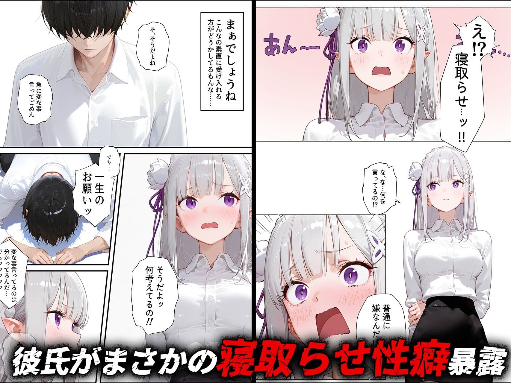 【エミ◯ア】寝取らせ提案したら彼女との仲が親密になった話 サンプル画像 1