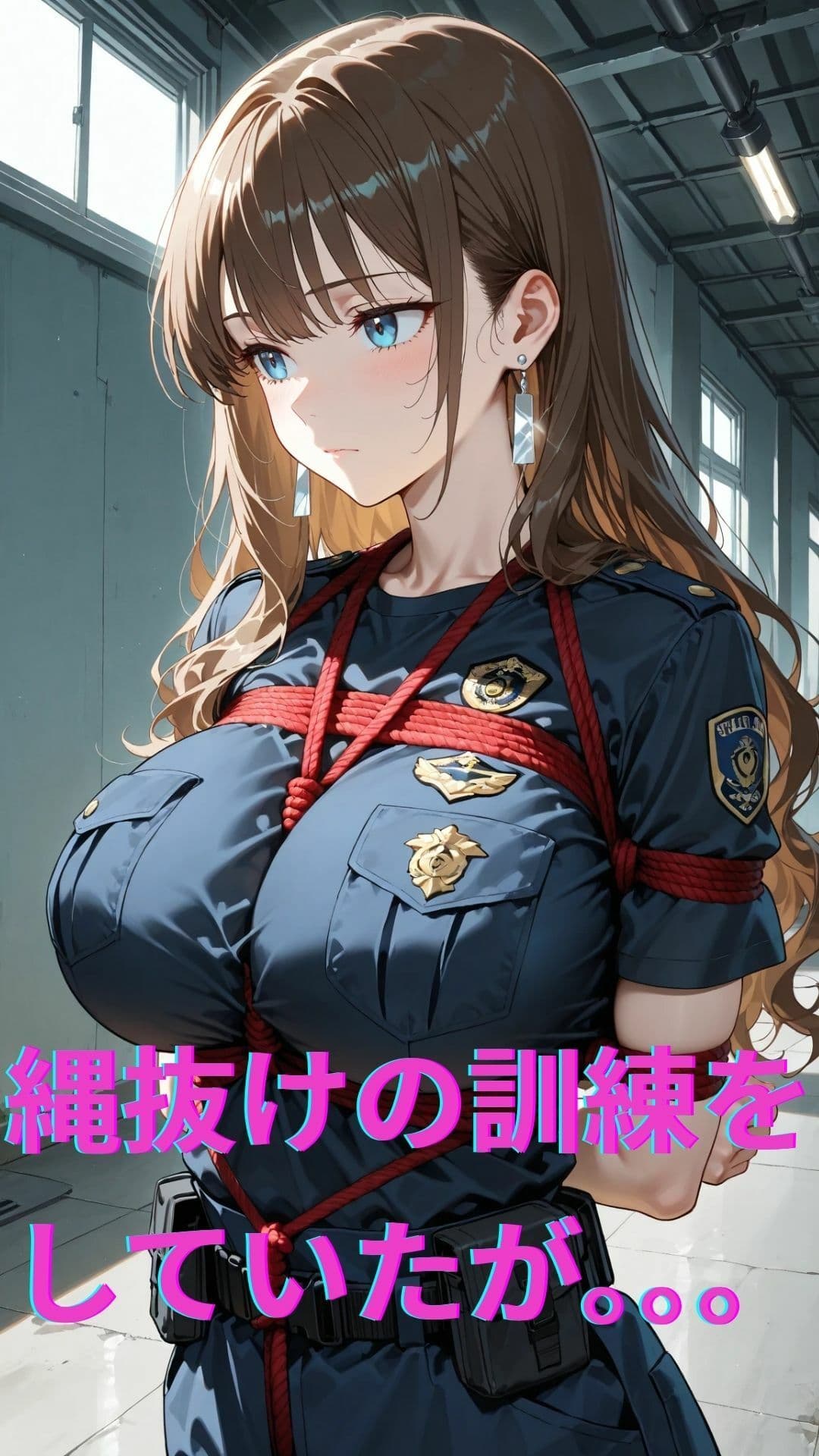 氷の女の威厳崩壊 新人教官・紗季 縄抜け訓練の失敗 サンプル画像 2