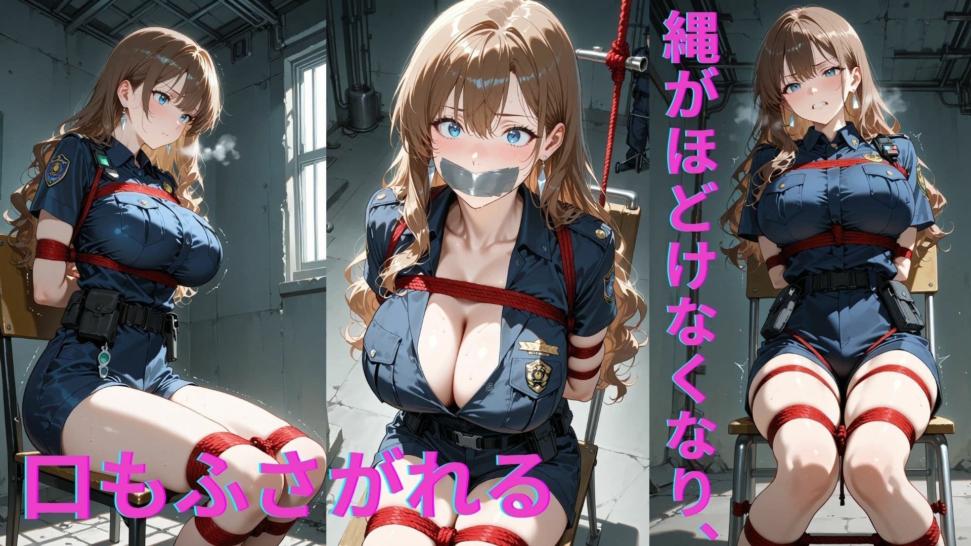 氷の女の威厳崩壊 新人教官・紗季 縄抜け訓練の失敗 サンプル画像 3