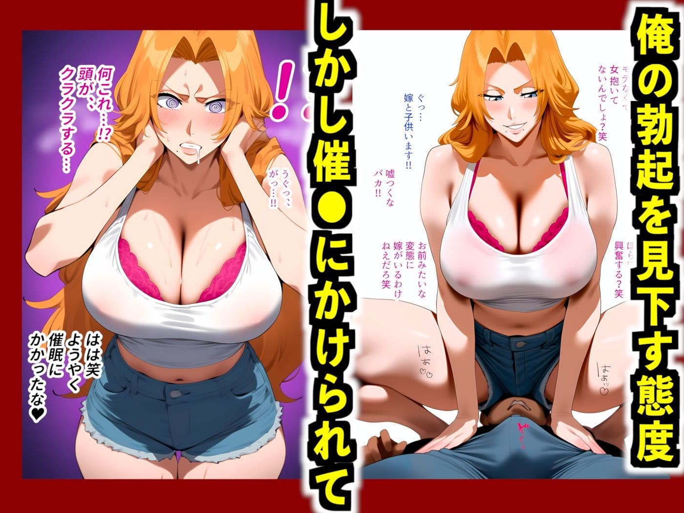 催●で松●乱菊と辱めセックス… 強気な態度だったが野外放尿でメスの顔に…俺の子種で孕ませ＆出産した話 サンプル画像 4