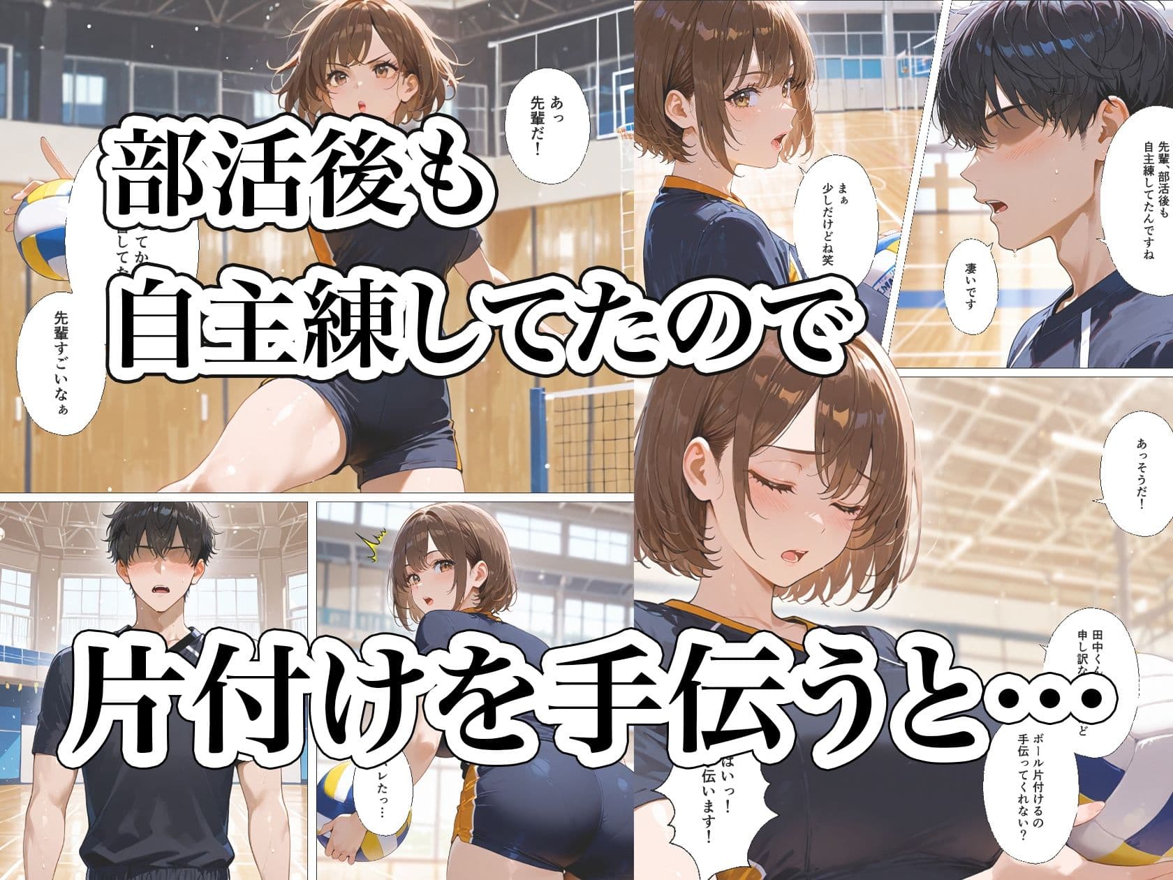 練習より激しい先輩との禁断レッスン サンプル画像 2