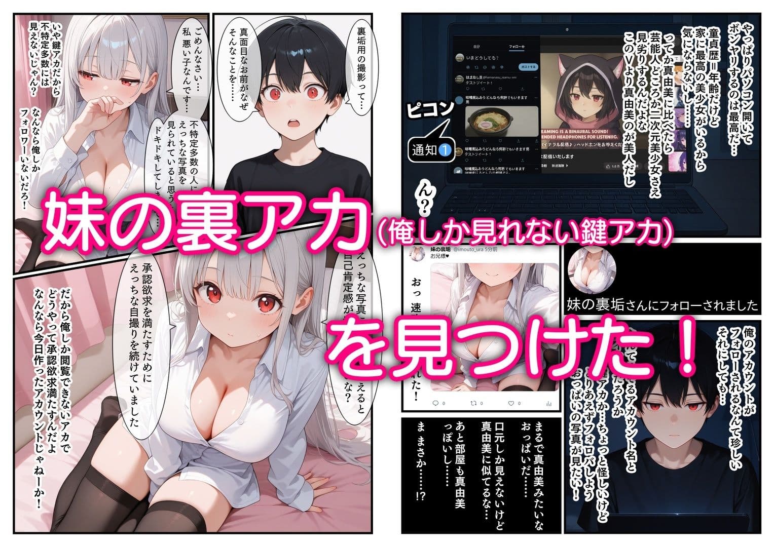 妹の裏アカを見つけた えっちした 逆レ○プされた サンプル画像 1