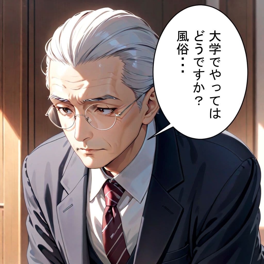 キャンパスライフ〜都内超名門大学が学内風俗！？キャストは全員現役在学生！驚異のバック率94％で社会問題も一挙に解決！！ 第1話［全3話］ サンプル画像 8