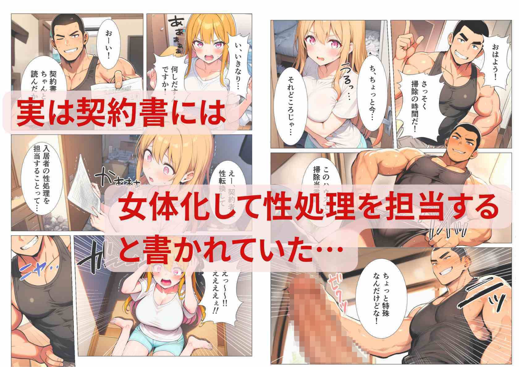 性転換シェアハウス！俺の身体でみんなの性処理係 サンプル画像 3