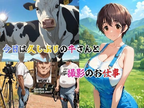 牧場爆乳アイドル 無理やりAVデビュー 牛柄ビキニでおじさんに搾られて サンプル画像 2
