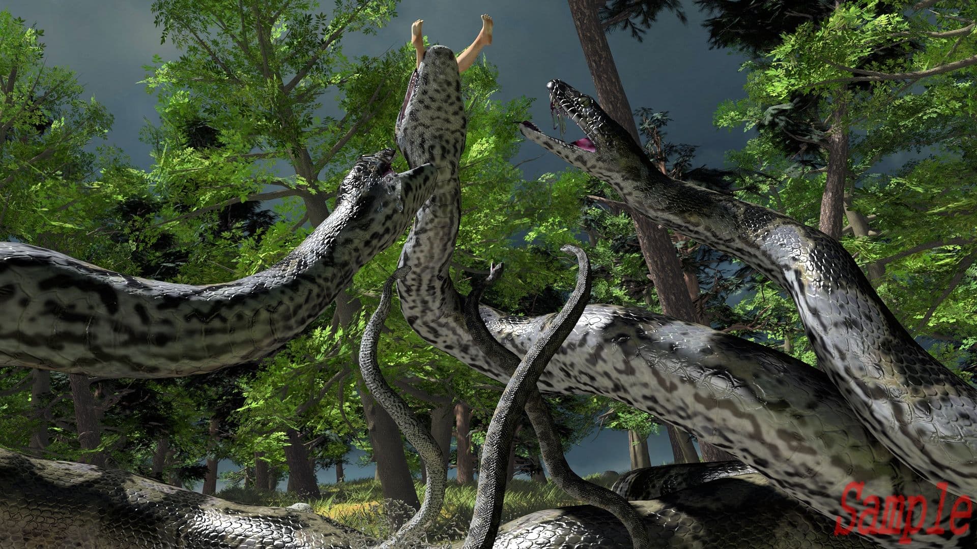 丸呑み大蛇 サンプル画像 4