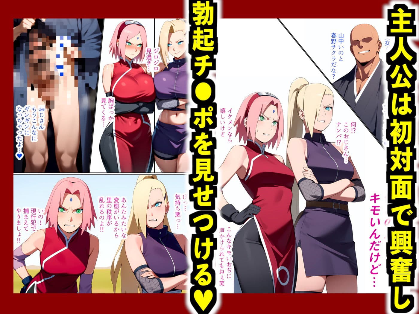 【フルカラー】幻術ハーレム忍法帖 2 サ●ラ・い●編｜催●×快楽堕ち｜心も体も抗えず淫らに堕ちるハーレムの宴 サンプル画像 2