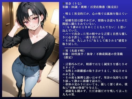 里奈（36） 欲求不満快楽SEX〜人妻不倫記録「堕ちるぅぅぅ」〜 サンプル画像 2