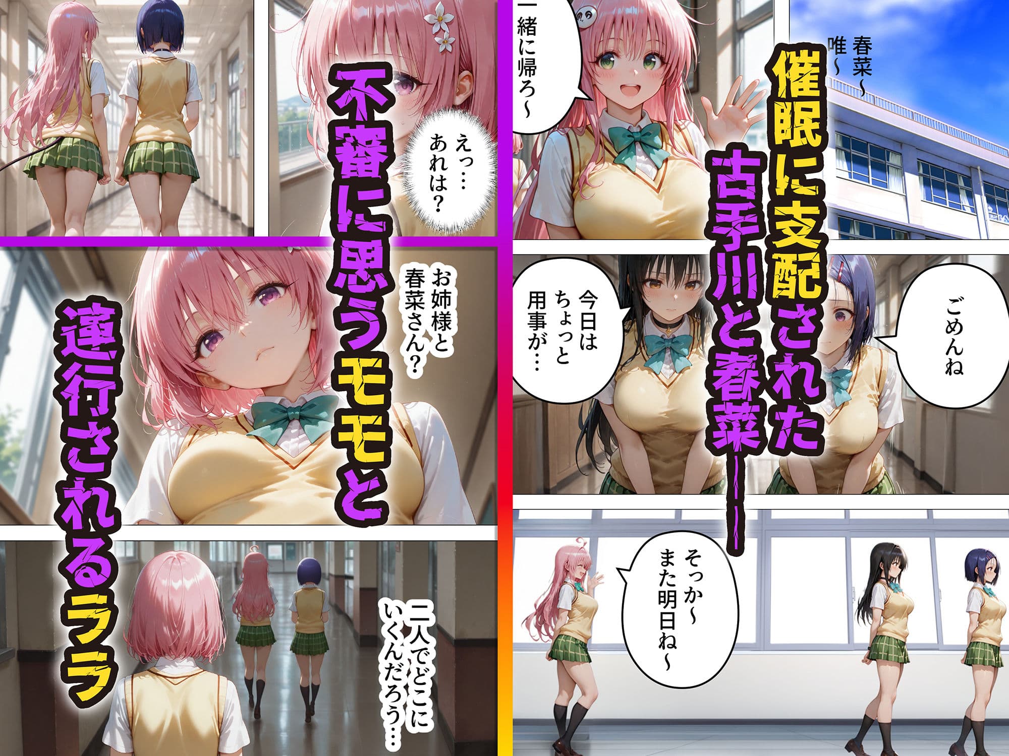 催●種付け学園 緊縛調教ボテ腹肉便器科へようこそ モ〇とラ〇編 サンプル画像 1