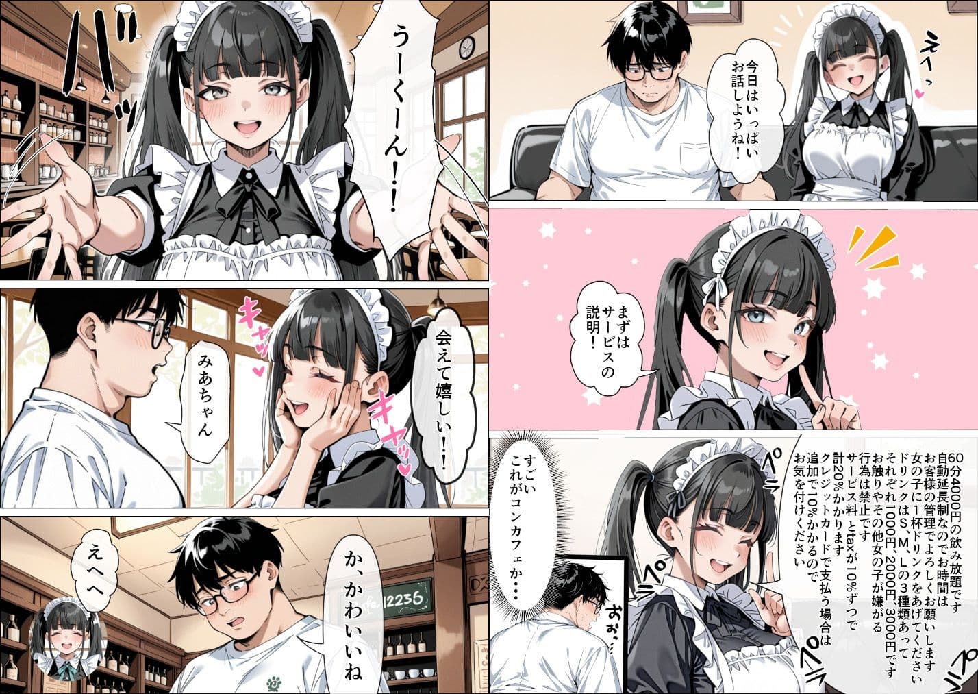 Ub●rの配達先で推しコンカフェ嬢が彼氏とヤってた話 サンプル画像 8