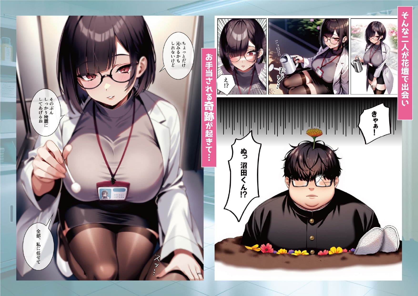 保健室の先生  治療と言われキモオタチンポで発情交尾 サンプル画像 3