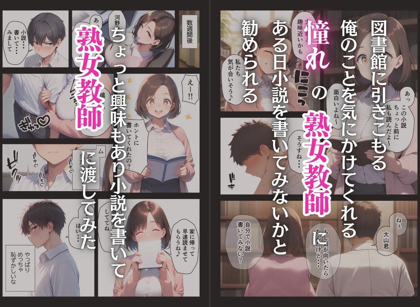 憧れのむちむち熟女教師と特別課外セックスで童貞卒業 サンプル画像 1