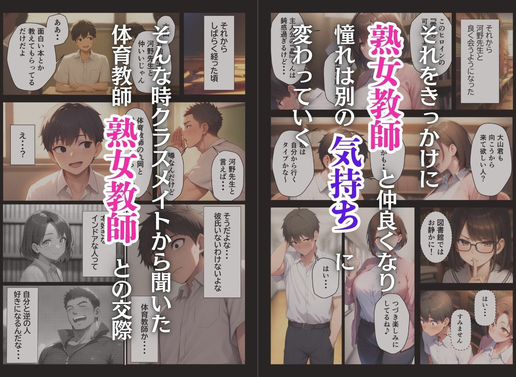 憧れのむちむち熟女教師と特別課外セックスで童貞卒業 サンプル画像 2