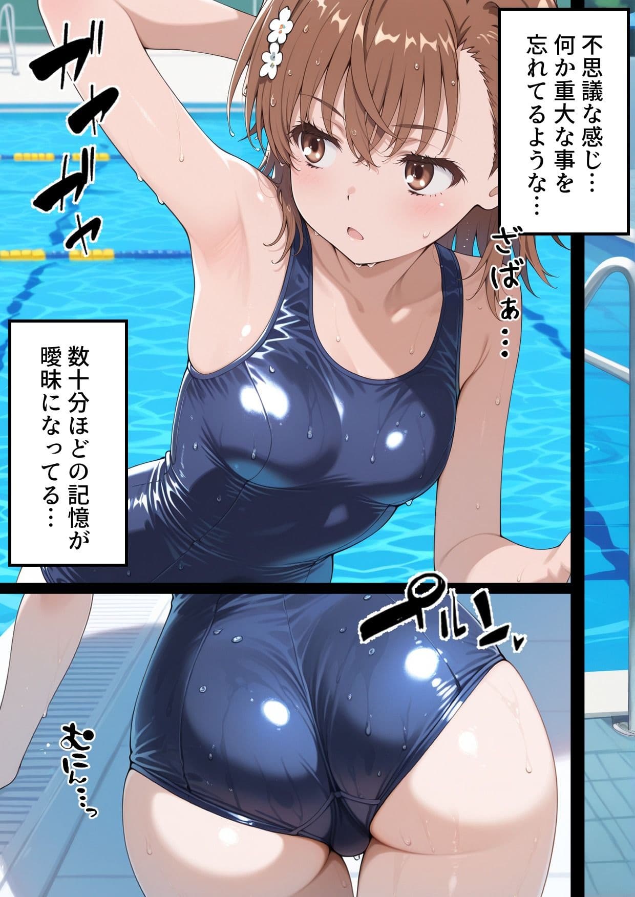 【本編】学園〇眠ヒロインズ  とある科学の超〇磁砲  御坂美琴編 サンプル画像 1