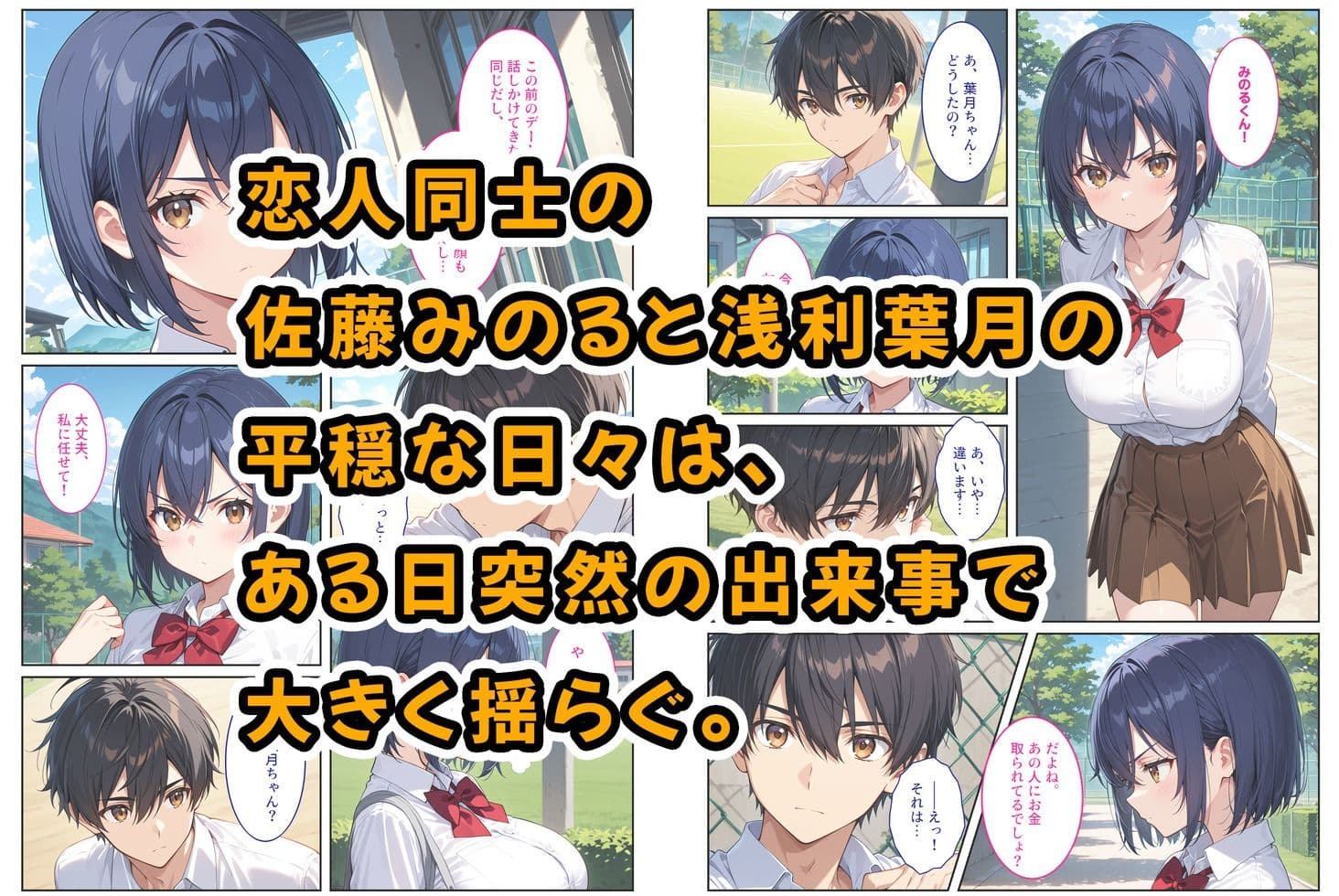 僕の爆乳彼女が絶倫ヤンキーに寝取られて性玩具にされる話 サンプル画像 1