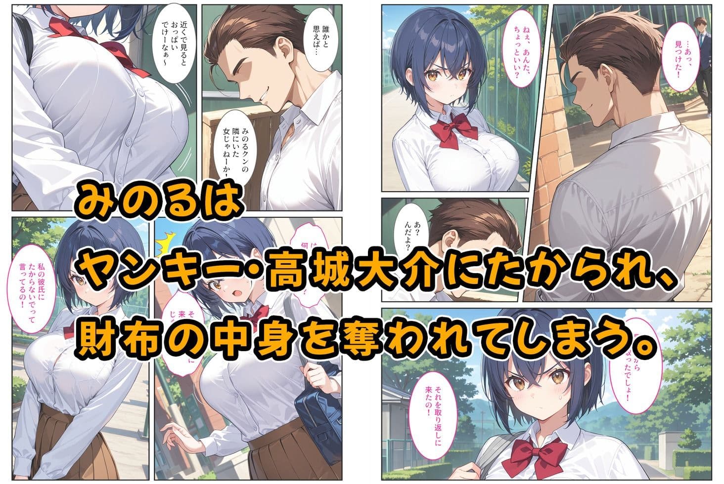 僕の爆乳彼女が絶倫ヤンキーに寝取られて性玩具にされる話 サンプル画像 2