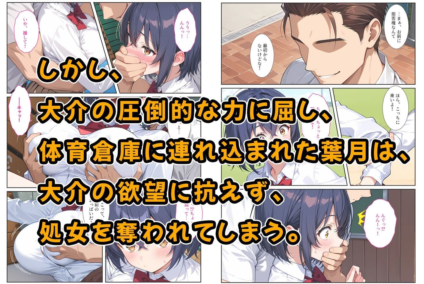 僕の爆乳彼女が絶倫ヤンキーに寝取られて性玩具にされる話 サンプル画像 4