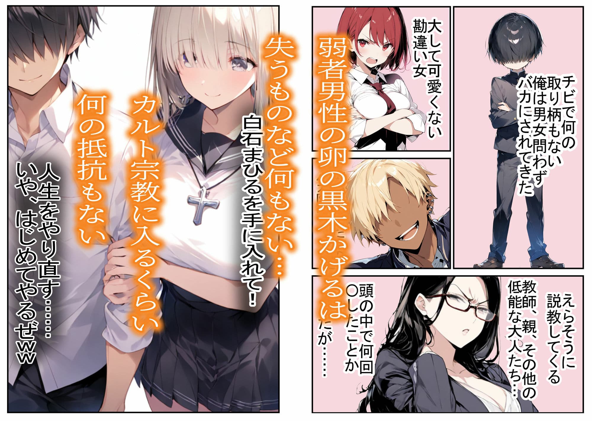 カルト宗教の巨乳同級生と付き合ってヤリまくる話 サンプル画像 5