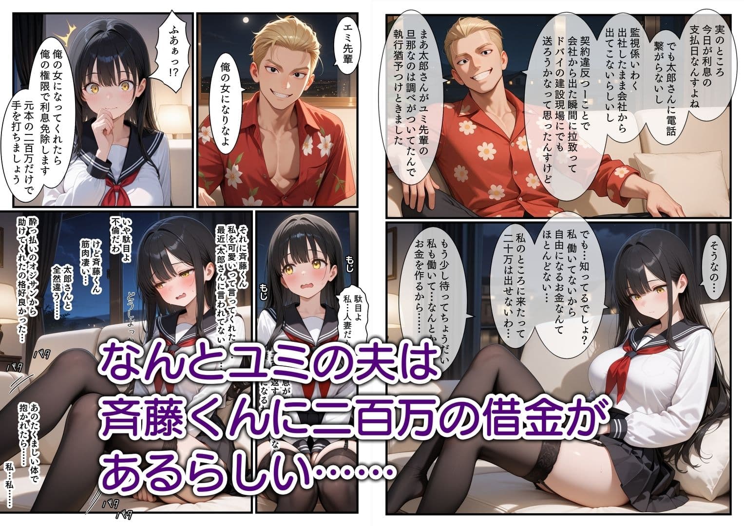 NTR 平成一桁生まれ主婦デカチン借金取りに堕ちる サンプル画像 4