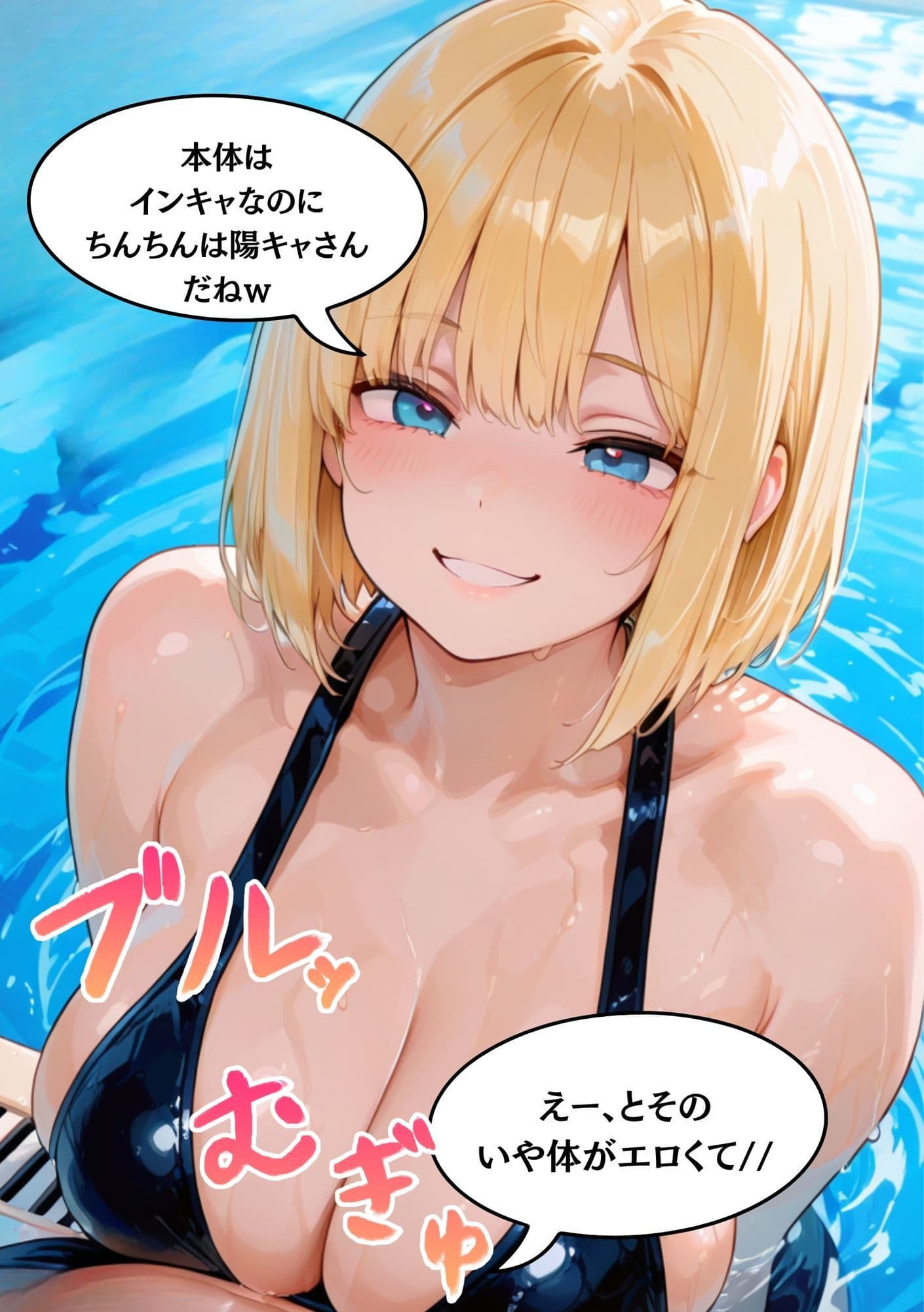 【ビッチすぎる外国人と濃厚SEX】部活中に外国人痴女巨乳ソフィア［18］Hカップスク水のまま中出し サンプル画像 2