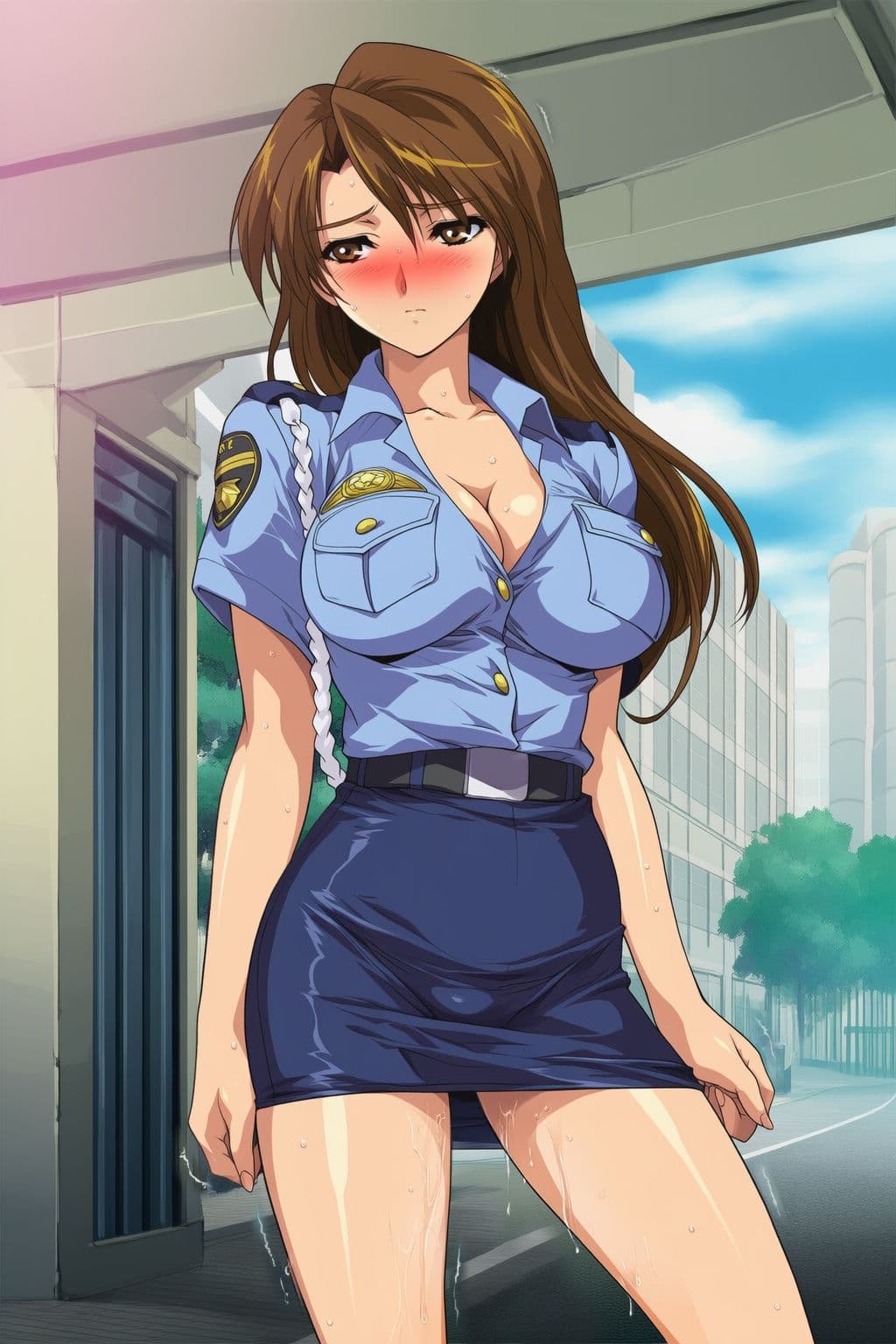 『犯罪組織に絶頂管理された婦警、薬漬け寸止め快楽地獄』【前編:貞操帯麻薬寸止め地獄】 サンプル画像 2