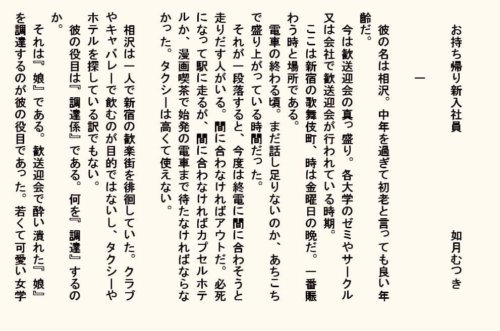 小説  お持ち帰り新入社員 サンプル画像 1