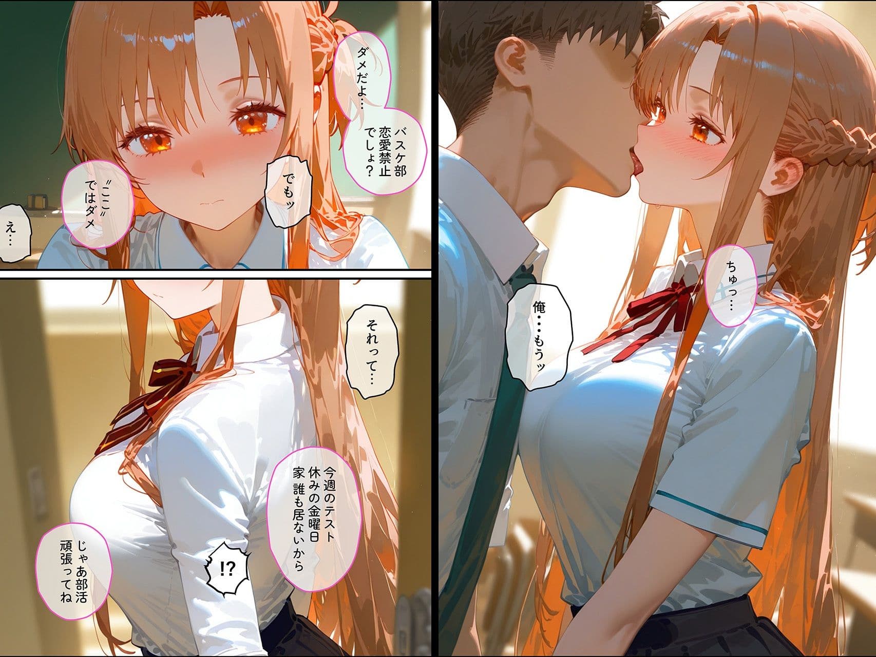 【結城明◯奈】俺の大好きな清楚彼女が寝取られ快楽堕ちする話 サンプル画像 1