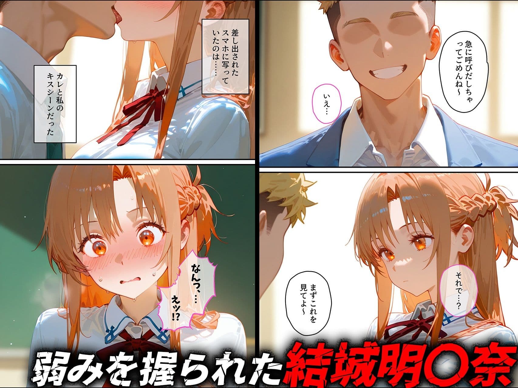 【結城明◯奈】俺の大好きな清楚彼女が寝取られ快楽堕ちする話 サンプル画像 2