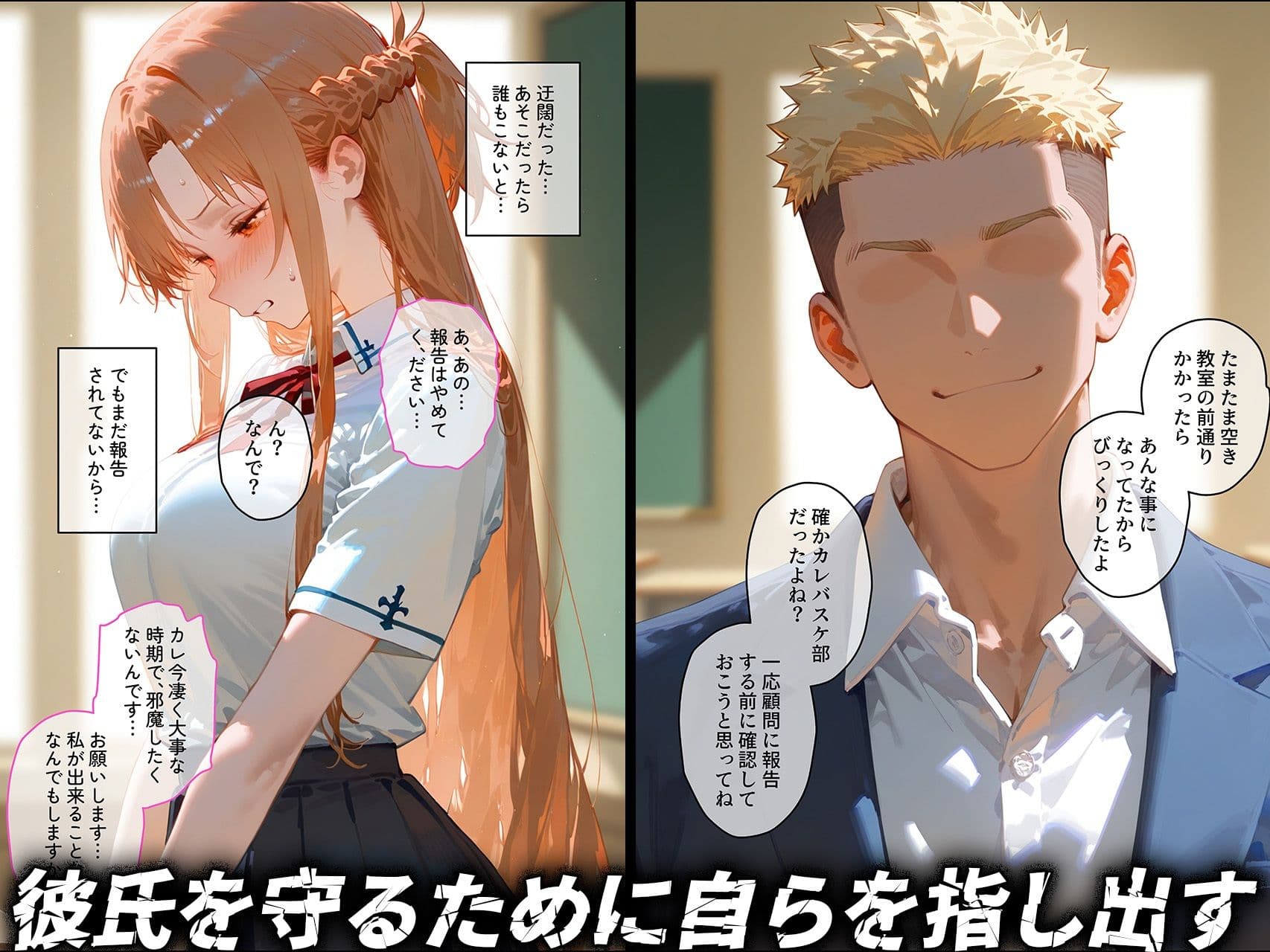 【結城明◯奈】俺の大好きな清楚彼女が寝取られ快楽堕ちする話 サンプル画像 3