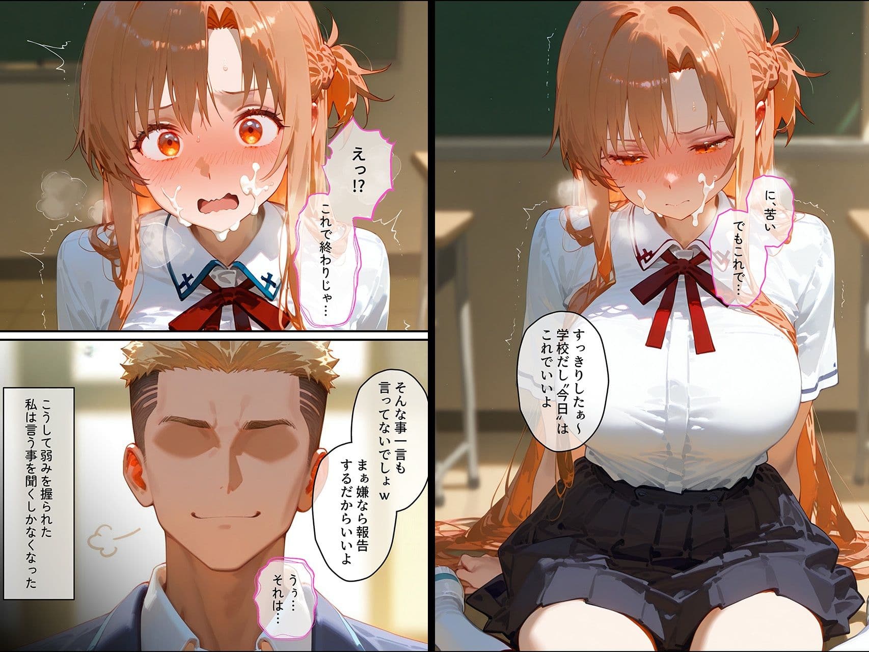 【結城明◯奈】俺の大好きな清楚彼女が寝取られ快楽堕ちする話 サンプル画像 6