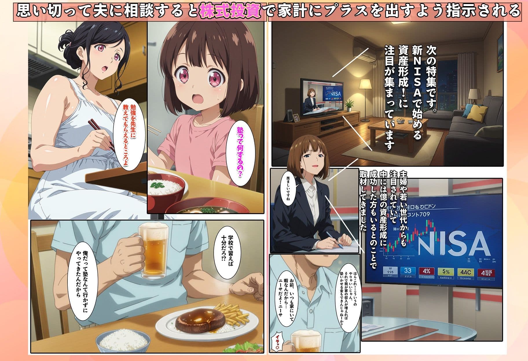 株を始めた人妻の三角保ち合い サンプル画像 3