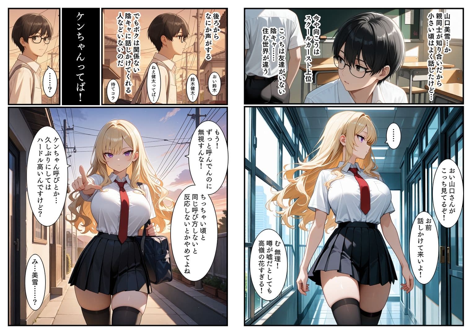 童貞禁止法のお陰で幼なじみのギャルとSEXした サンプル画像 3