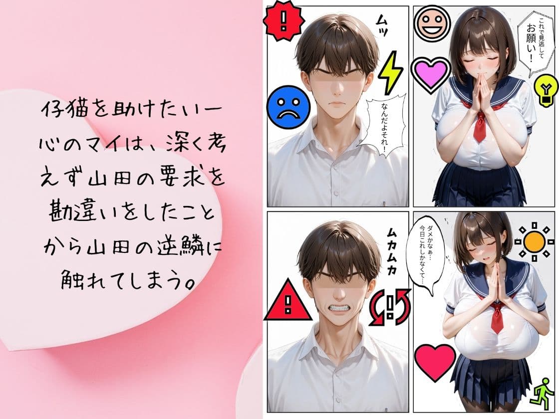 憧れの巨乳クラスメイトを成り行きで我がモノにした或る男の行幸 仔猫を助けただけなのに サンプル画像 3