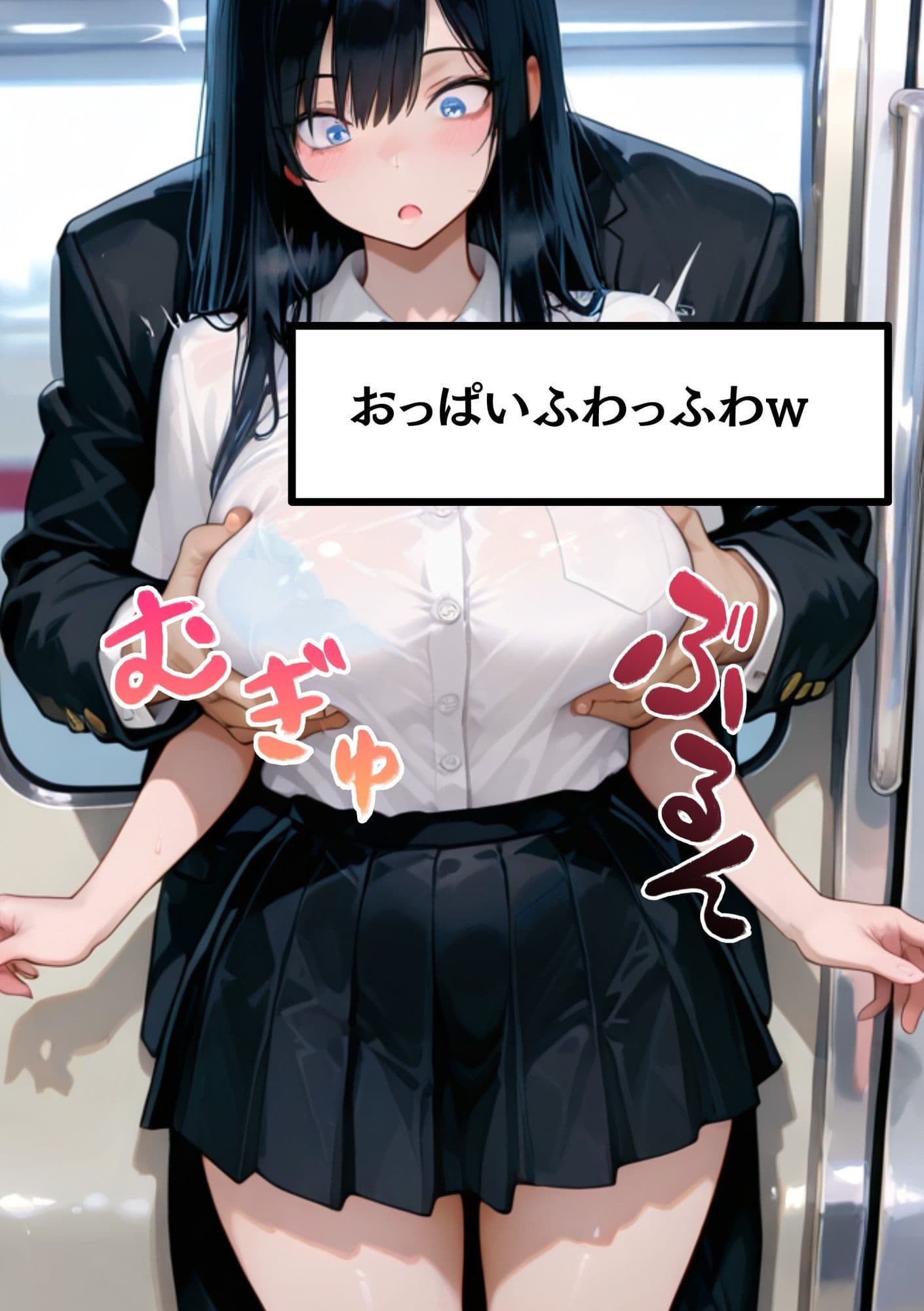 たわわJKのおっぱい揉んで中出しダメって言われてるのに鬼ピストンでおまんこの中に精子ドピュピュ注いでみた サンプル画像 2